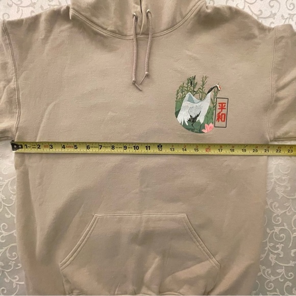 Artist Union Unisex Hoodie With Japanese Cranes NWOT - Picture 15 of 16